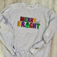 Merry and Bright Chenille Crewneck - Read Description