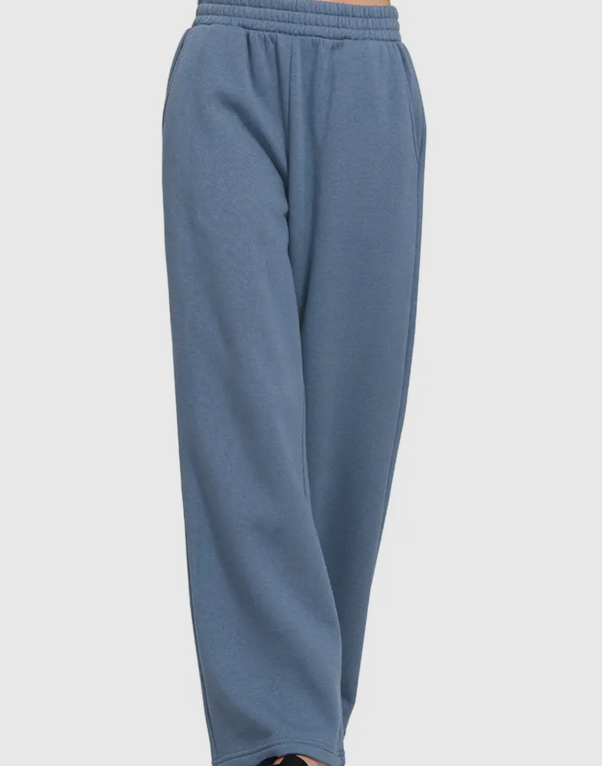 Fleece Open Leg Sweatpants