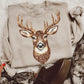 Deer Faux Rhinestone Sweatshirt