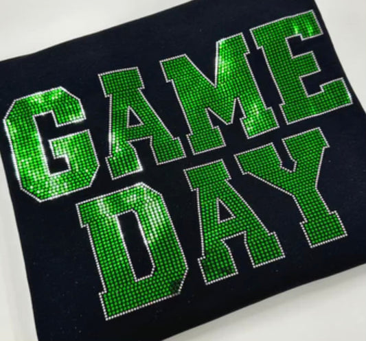 Green Game Day Spangle