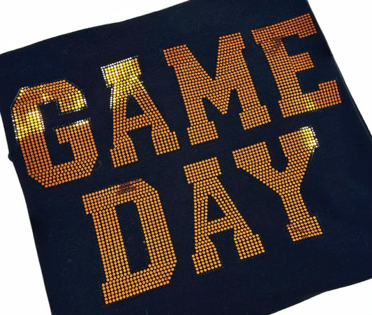 Orange Game Day Spangle Tee