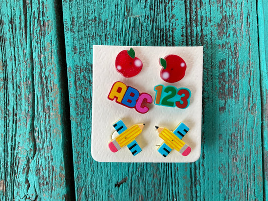 Teacher Earrings (Set of 3)