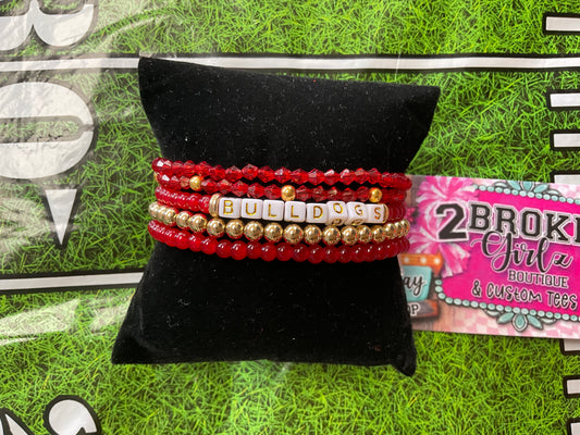 Bulldogs Bracelet Set