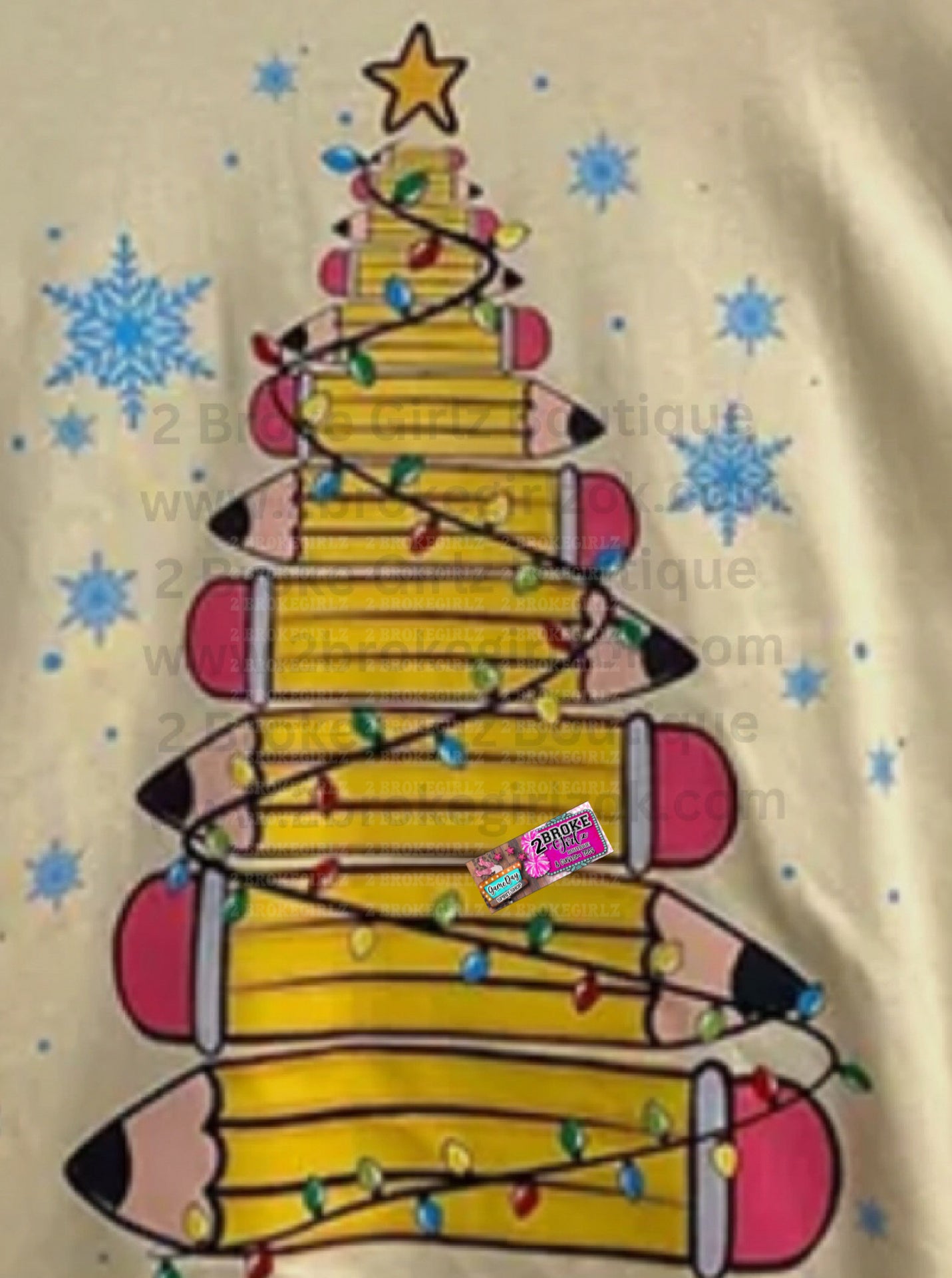 Christmas Pencil Tee