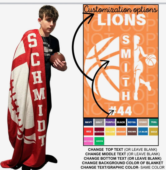 Preorder Sports Blanket 50x60