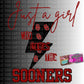 Just A Girl Who Loves the Sooners Lightning bolt OU PNG