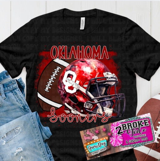 Oklahoma Sooners Splatter