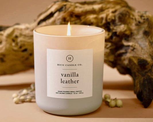 Vanilla Leather Candle