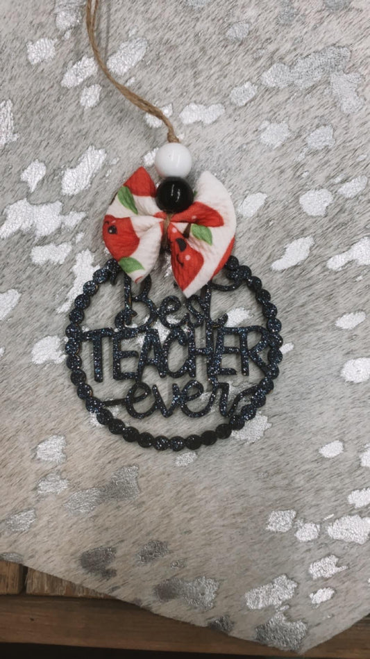 Teacher Car Charm