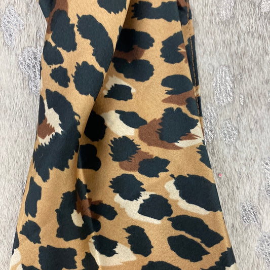 Brown Cheetah Hair Scarf