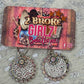 Holographic Leather Earring