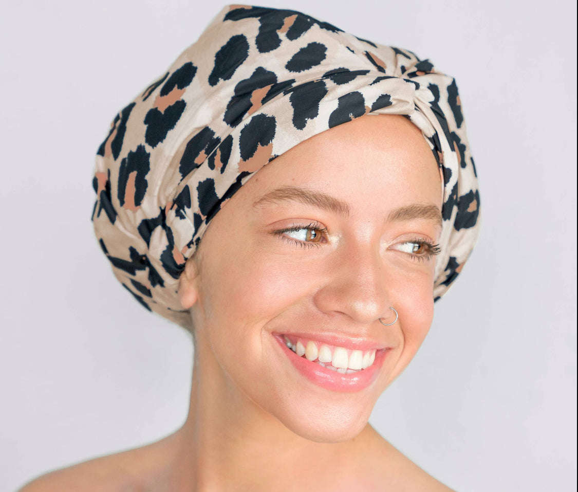 Luxury Shower Cap - Leopard